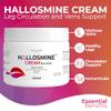 Hallusa Natural 2-Pack Hallosmine Diosmin Cream 4 oz + Free Hallosmine Plus 500 mg 60 Ct | Triple Action Cream Formula: Diosmin, Hesperidin & Horse Chestnut | Vein Support Supplements for Legs view 2