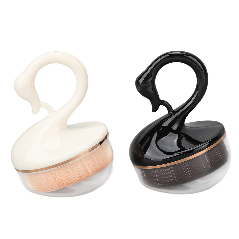 2pcs Nail dust tor Brush Set, Home Salon Portable Nail Powder Cleaner, Exquisite Fashionable Bird aped Handle, Soft Synthetic Fiber Brush Hair for Nail Art Dust Removal,