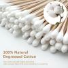 300pcs Wooden Cotton Swabs  Long Handle Cotton Tipped Applicators for Makeup Removal, Gun Cleaning, Eyeshadow Detailing & Multipurpose Household Use view 3