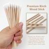 300pcs Wooden Cotton Swabs  Long Handle Cotton Tipped Applicators for Makeup Removal, Gun Cleaning, Eyeshadow Detailing & Multipurpose Household Use view 4