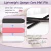 25PCS Professional Nail Files  Double-Sided 100/180 Grit Emery Boards for Manicure, Pedicure & Nail Buffering (Black) view 4