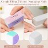 2PCS 4-Way Nail Buffer Blocks  4 Step Shiny Buffing Sponge for Filing, Smoothing, and Polishing Natural & Artificial Nails view 3