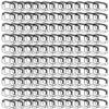 120 Pcs Clear Makeup Bags Bulk Tsa Approved Toiletry Bag for Travel Transparent Cosmetic Bag PVC Waterproof Travel Small Pouches with Zipper for Men and Women (Black) view 1