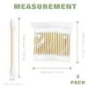 300 Pack  Premium Nail Care Essentials, Dual-Ended Precision Swabs with Tapered Tips for Flawless at-Home Manicure & Pedicure Touch-Ups view 2