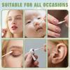 300 Pack  Premium Nail Care Essentials, Dual-Ended Precision Swabs with Tapered Tips for Flawless at-Home Manicure & Pedicure Touch-Ups view 4