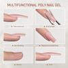 GAOY Poly Gel Nail Extension Kit with UV Light, 14 Colors Nude Pink Clear Jelly Builder Gel, All-in-One Starter Kit for French Manicure, Salon & DIY Home Nail Art, Love Letter view 4