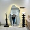 16x59in Asymmetrical Led Full Length Mirror - Illuminated Bathroom Dressing Table Mirror - Leaning Against The Wall Or Wall-Mounted view 2