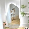 16x59in Asymmetrical Led Full Length Mirror - Illuminated Bathroom Dressing Table Mirror - Leaning Against The Wall Or Wall-Mounted view 3
