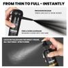 Adglamful Hair Building Fibers Kit for Thinning Hair, Hair Thickening Powder & Fiber Hold Spray for Instant Natural Finish and Long-Lasting Coverage, Conceals Sparse Roots & Hairline- Black, 30g+120ml view 2