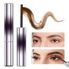 2025 New Iron Wand Mascara, Waterproof Long-Lasting 3D Curling Eyelash Iron Mascaras, Upgrade Lash Extensions Mascara Brushless Metal Wand Black Washable Metal Mascaras (Brown X2) view 1
