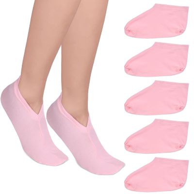 3 Pairs Moisturizing Socks Women Overnight Sleep Socks Foot Care Sock for Dry Cracked Feet for Women and Men Pink
