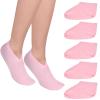 3 Pairs Moisturizing Socks Women Overnight Sleep Socks Foot Care Sock for Dry Cracked Feet for Women and Men Pink view 1