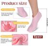 3 Pairs Moisturizing Socks Women Overnight Sleep Socks Foot Care Sock for Dry Cracked Feet for Women and Men Pink view 2