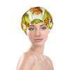 Adorable Highland Cow at Sunny Shower Cap Double Waterproof Bathing Shower Caps view 3