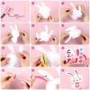 120 Pcs 2 Inch Candy Color Barrettes and Kids Craft Sewing Kit view 3