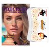 20 Pcs Halloween Face Gems Glitter Freckles Tattoos - Waterproof Face Jewels with Pumpkin Ghost Designs - Sparkling Face Makeup Stickers for Women, Kids, Party & Rave Supplies view 1