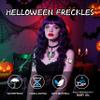20 Pcs Halloween Face Gems Glitter Freckles Tattoos - Waterproof Face Jewels with Pumpkin Ghost Designs - Sparkling Face Makeup Stickers for Women, Kids, Party & Rave Supplies view 3