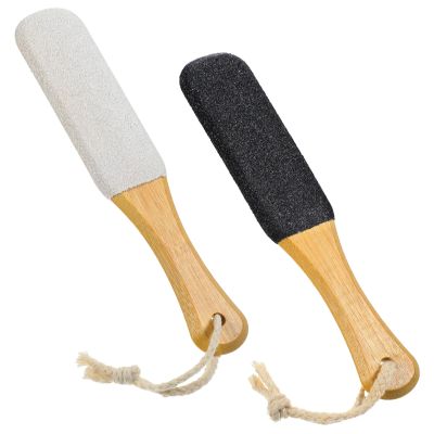 2-Pack Pumice Stone with Handle for Feet, Pumice Stone for Callus Removal, Foot Scrubber Dead Skin Remover for Smoother Feet, Heel and Hands (Brown)