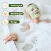 Demissle 4 Pcs Jade Eye Mask Jade Stone Facial Mask Scrap Massage Tool Hair Comb Facial Eye Cooling Stone Massage Tools for Puffy Eyes Dark Circles Gift (Light Green) view 4