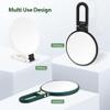 40x Magnifying Mirror, Travel Hand Mirrors with Handle - Double Side Handheld Mirror with 1X 40X Magnification & Adjustable Handle/Stand, Hand Held Foldable Travel Mirror for Makeup (Green) view 2