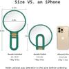 40x Magnifying Mirror, Travel Hand Mirrors with Handle - Double Side Handheld Mirror with 1X 40X Magnification & Adjustable Handle/Stand, Hand Held Foldable Travel Mirror for Makeup (Green) view 4