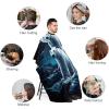 3D Arctic Bear Moonlight Hair Cutting Cape for Adults Salon Barber Hairdresser Stylist Capes with Adjustable Snap Closure view 3