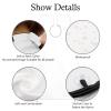 Beard Bib Apron for Men - Beard Trimming Catcher for Shaving with 5Pcs Eyebrow Facial Razors & 3 Suction Cups Waterproof Non-Stick Hair Catcher Grooming Cloth Gifts for Men Him Boyfriend view 3