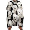 Bichon Frise Dog Hair Cutting Cape for Adults Salon Barber Hairdresser Stylist Capes with Adjustable Snap Closure view 1