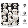 Bichon Frise Dog Hair Cutting Cape for Adults Salon Barber Hairdresser Stylist Capes with Adjustable Snap Closure view 2