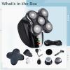 5-in-1 Electric Washable Shaver, Rechargeable, Hair Clipper with Nose Trimmer, Facial Brush Included, USB Rechargeable, Design Ergonomic view 3