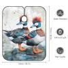 A Pair of Harlequin Ducks Hair Cutting Cape for Adults Salon Barber Hairdresser Stylist Capes with Adjustable Snap Closure view 2