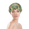 Adorable White Duck and Lotus Shower Cap Double Waterproof Bathing Shower Caps view 3