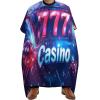 777 Casino Hair Cutting Cape for Adults Salon Barber Hairdresser Stylist Capes with Adjustable Snap Closure view 1