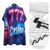 777 Casino Hair Cutting Cape for Adults Salon Barber Hairdresser Stylist Capes with Adjustable Snap Closure view 4