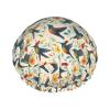 Tropical Hummingbirds and Orange Flowers Shower Cap Double Waterproof Bathing Shower Caps view 1