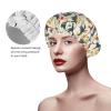 Tropical Hummingbirds and Orange Flowers Shower Cap Double Waterproof Bathing Shower Caps view 4