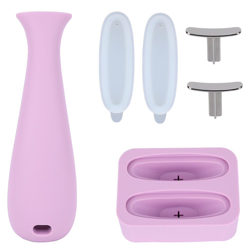 2pcs Face Ice Icer Depuffer Roller Set, Facial Ice Globes Cold Face and Eyes Massager Beauty Tool for Women Depuffing Puffy Skin Tightening Cooling Home Spa Beauty Skincare