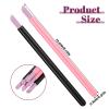 10Pcs Pumice Stone Nail Cuticle Pushers, Black Pink Plastic Handle Nail Art Pen Cuticle Remover Trimmer for Household Beauty Salon Peeling Dead Skin Repairing view 2