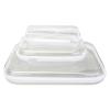 3 Pcs Transparent Zip Storage Bags for Toys, Makeup, Toiletries - Durable Hard Plastic, Easy-Clean, Multi-Size Organizer for Daily & Travel Use, Pet Accessories view 1
