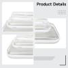 3 Pcs Transparent Zip Storage Bags for Toys, Makeup, Toiletries - Durable Hard Plastic, Easy-Clean, Multi-Size Organizer for Daily & Travel Use, Pet Accessories view 3