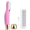 Sonic Dermaplane Razor for Women Face, Dermaplaning Tool for Face, Sonic Edge Technology, Facial Hair Removal for Women, Peach Fuzz with 8 Replaceable Blades(Pink) view 1