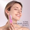 Sonic Dermaplane Razor for Women Face, Dermaplaning Tool for Face, Sonic Edge Technology, Facial Hair Removal for Women, Peach Fuzz with 8 Replaceable Blades(Pink) view 2