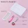 Sonic Dermaplane Razor for Women Face, Dermaplaning Tool for Face, Sonic Edge Technology, Facial Hair Removal for Women, Peach Fuzz with 8 Replaceable Blades(Pink) view 4