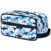 Ethebre Shark Blue Camo Kids Toiletry Bag for Boys Girls, Cosmetic Makeup Bag with Handle, Travel Shaving Kit Organizer, Waterproof Portable Wash Bag for Gym Vacation Camping Sports view 2
