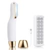 Sonic Dermaplane Razor for Women Face, Dermaplaning Tool for Face, Sonic Edge Technology, Facial Hair Removal for Women, Peach Fuzz with 8 Replaceable Blades(White) view 1