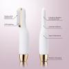 Sonic Dermaplane Razor for Women Face, Dermaplaning Tool for Face, Sonic Edge Technology, Facial Hair Removal for Women, Peach Fuzz with 8 Replaceable Blades(White) view 4
