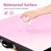 ASTONFOG 70 * 32 Inch Lash Bed Cover, PU Leather Massage Table Bed Cover, Waterproof Wax Table Cover Non-Sticky Sugaring and Waxing Pad for Grafting Eyelash Beds Massage Tables, SPA, Beauty (Pink) view 2