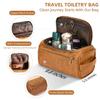 Amesuspes Men's Customizable Hanging Toiletry bag for man Dopp Kit Bag for Travel, Wedding Groomsmen Gifts, Father's DayChristmas Birthday Presents for Dad, Husband, GrandpaLover (Dark Coffee) view 2