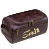Amesuspes Men's Customizable Hanging Toiletry bag for man Dopp Kit Bag for Travel, Wedding Groomsmen Gifts, Father's DayChristmas Birthday Presents for Dad, Husband, GrandpaLover (Dark Coffee) view 3
