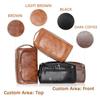 Amesuspes Men's Customizable Hanging Toiletry bag for man Dopp Kit Bag for Travel, Wedding Groomsmen Gifts, Father's DayChristmas Birthday Presents for Dad, Husband, GrandpaLover (Dark Coffee) view 4